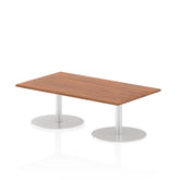 Dynamic Italia 1400 x 800mm Poseur Rectangular Table Walnut Top 475mm High Leg ITL0263 DD